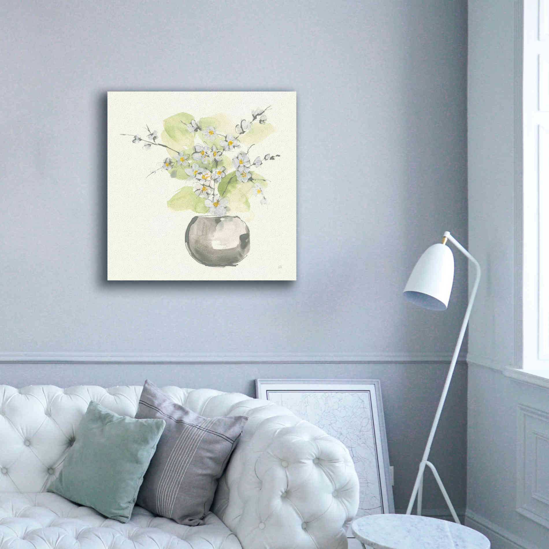 'Plant Blossom II' by Chris Paschke, Giclee Canvas Wall Art,37 x 37