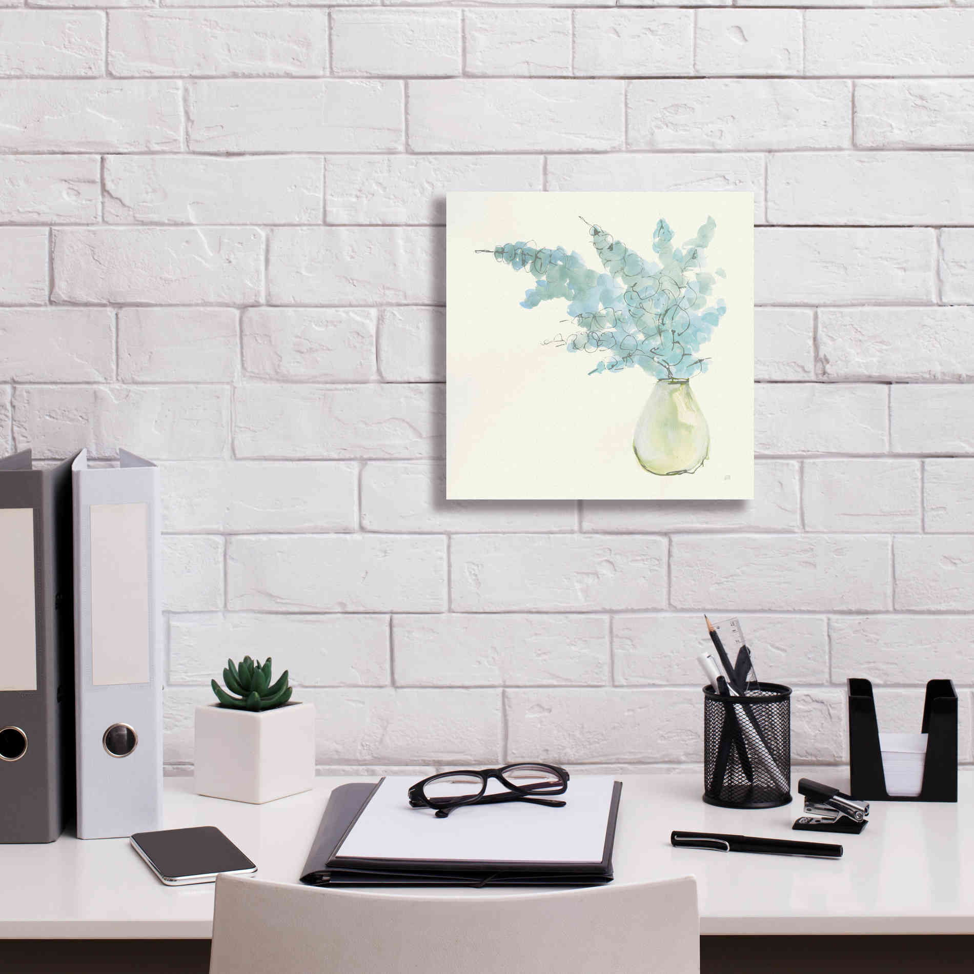 'Plant Eucalyptus I' by Chris Paschke, Giclee Canvas Wall Art,12 x 12