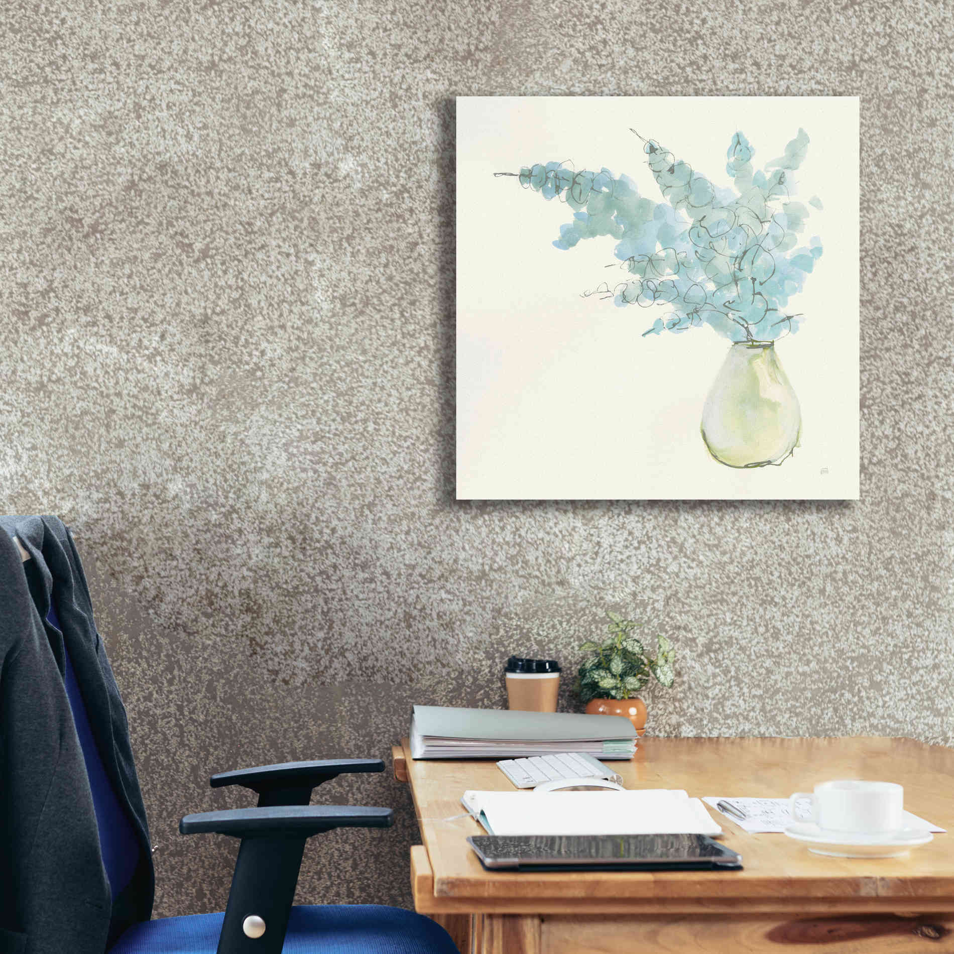 'Plant Eucalyptus I' by Chris Paschke, Giclee Canvas Wall Art,26 x 26