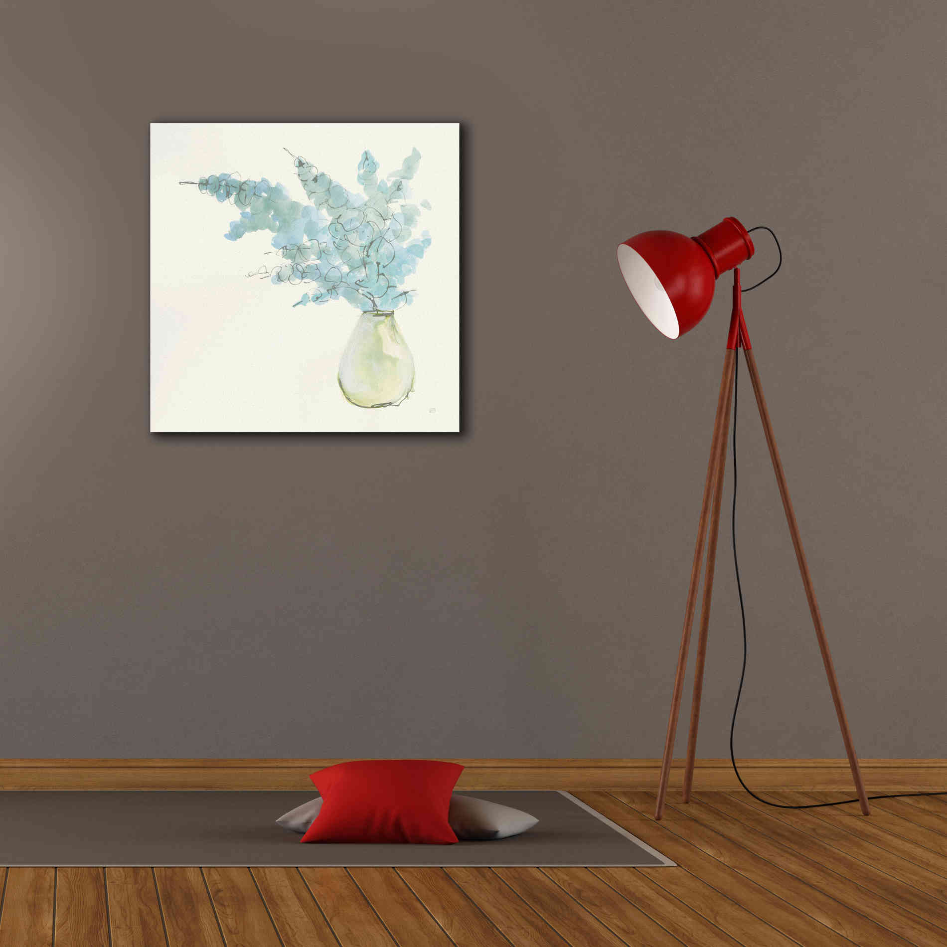 'Plant Eucalyptus I' by Chris Paschke, Giclee Canvas Wall Art,26 x 26