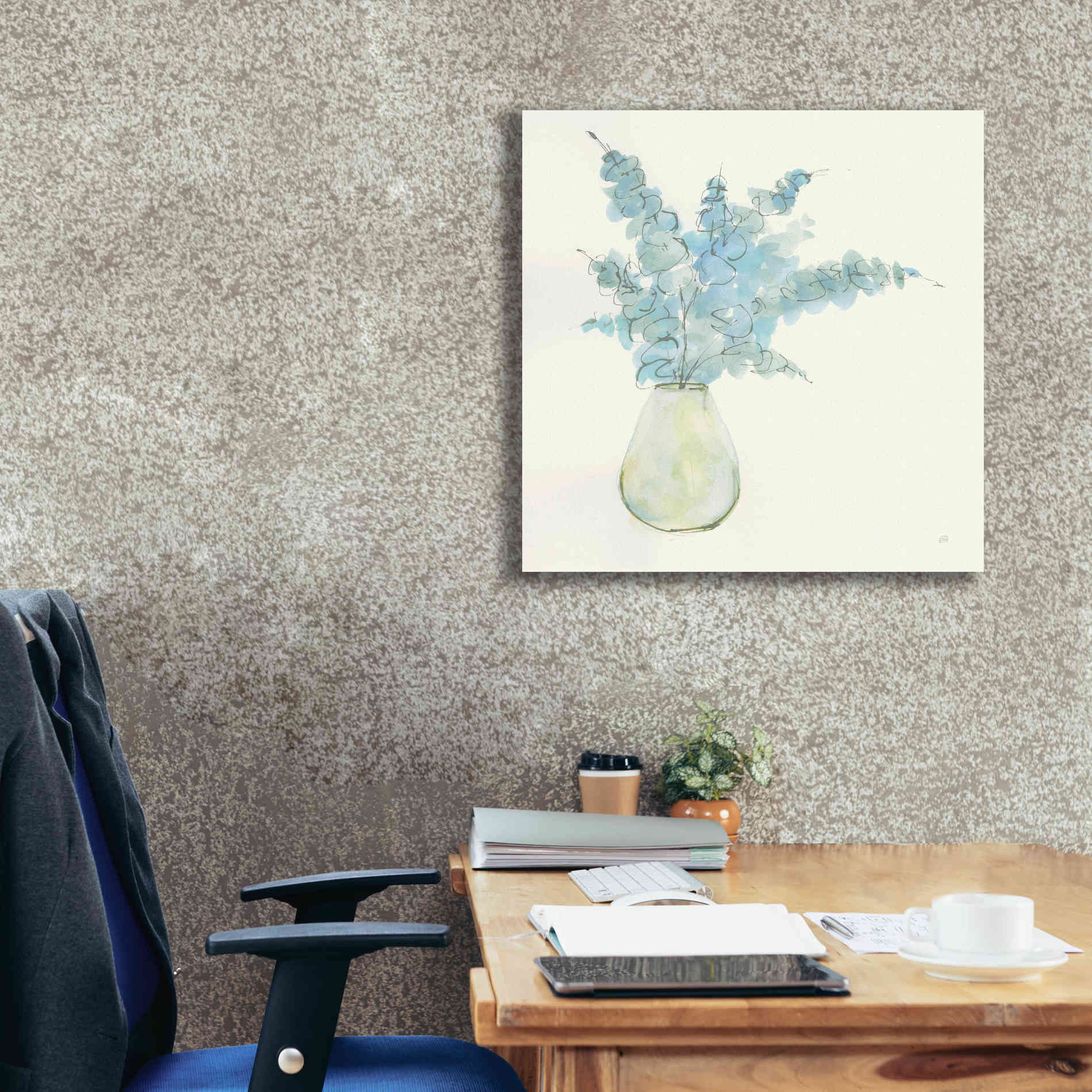 'Plant Eucalyptus II' by Chris Paschke, Giclee Canvas Wall Art,26 x 26