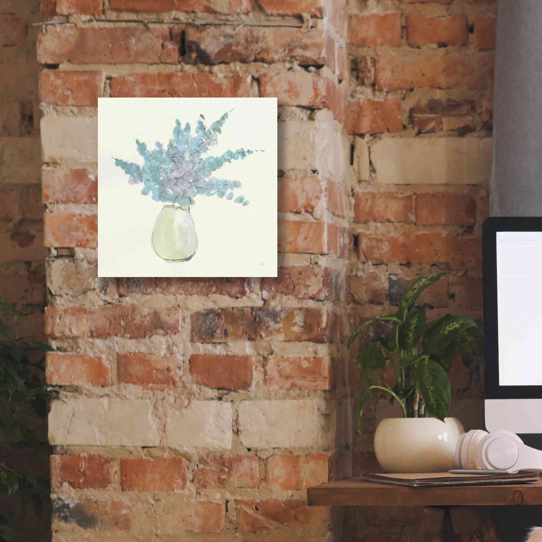 'Plant Eucalyptus IV' by Chris Paschke, Giclee Canvas Wall Art,12 x 12