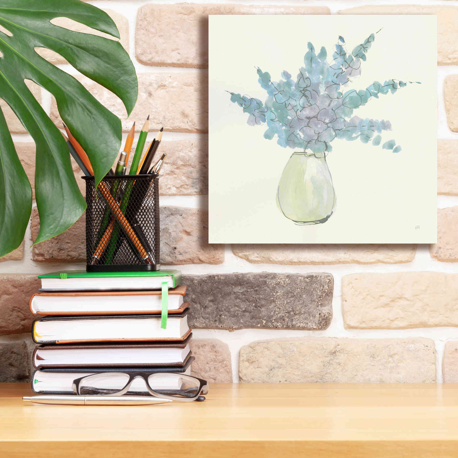 'Plant Eucalyptus IV' by Chris Paschke, Giclee Canvas Wall Art,12 x 12