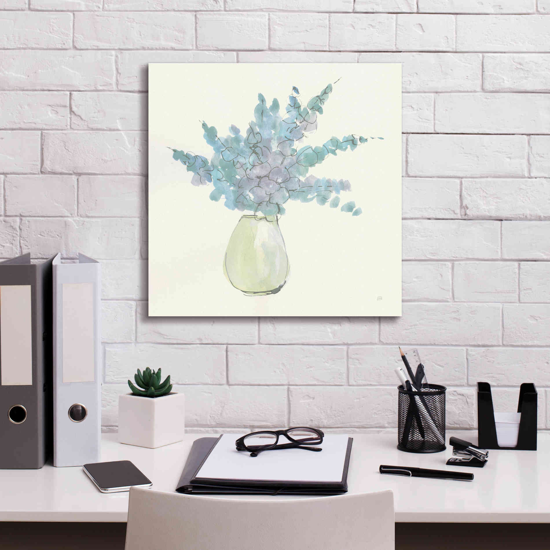 'Plant Eucalyptus IV' by Chris Paschke, Giclee Canvas Wall Art,18 x 18