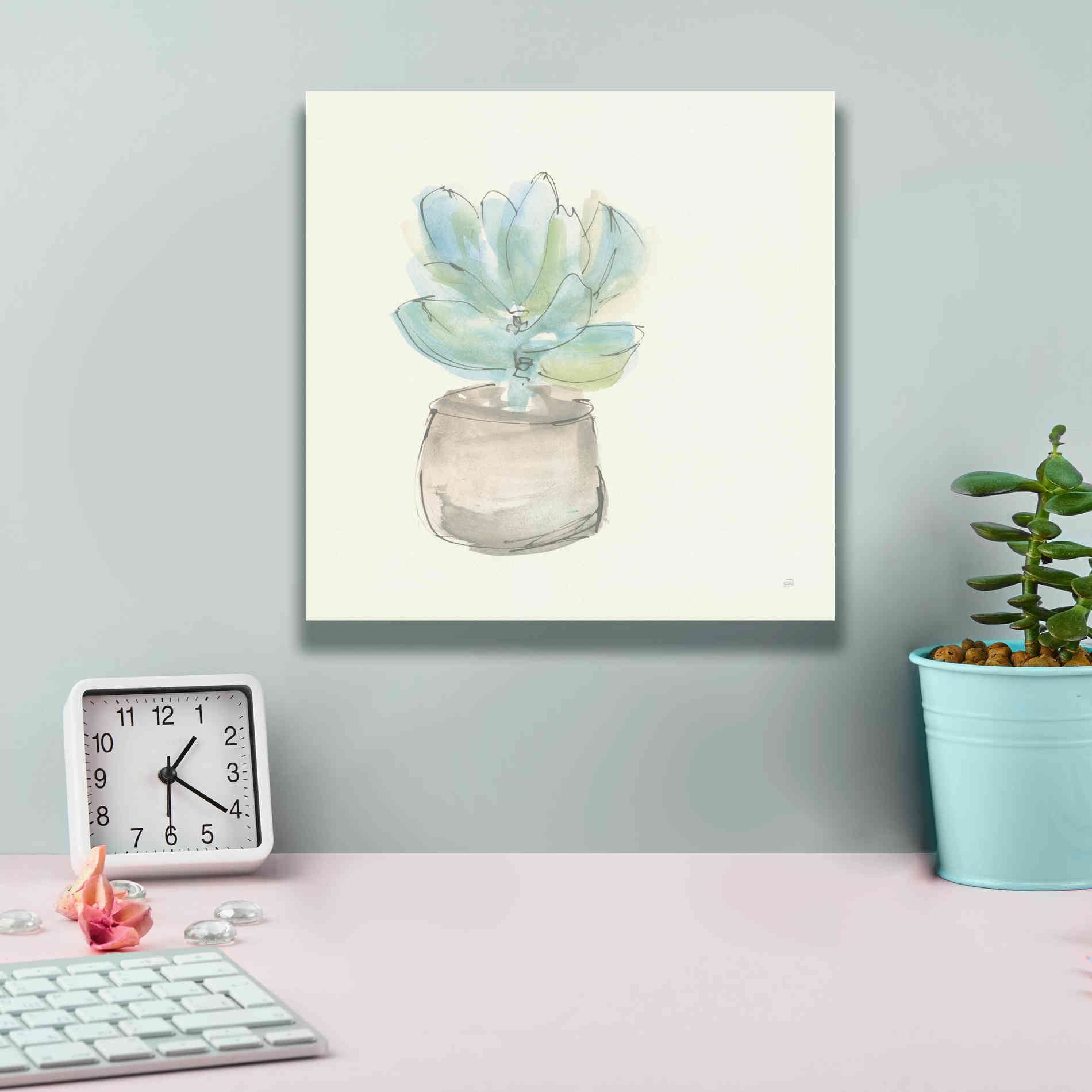 'Succulent I' by Chris Paschke, Giclee Canvas Wall Art,12 x 12