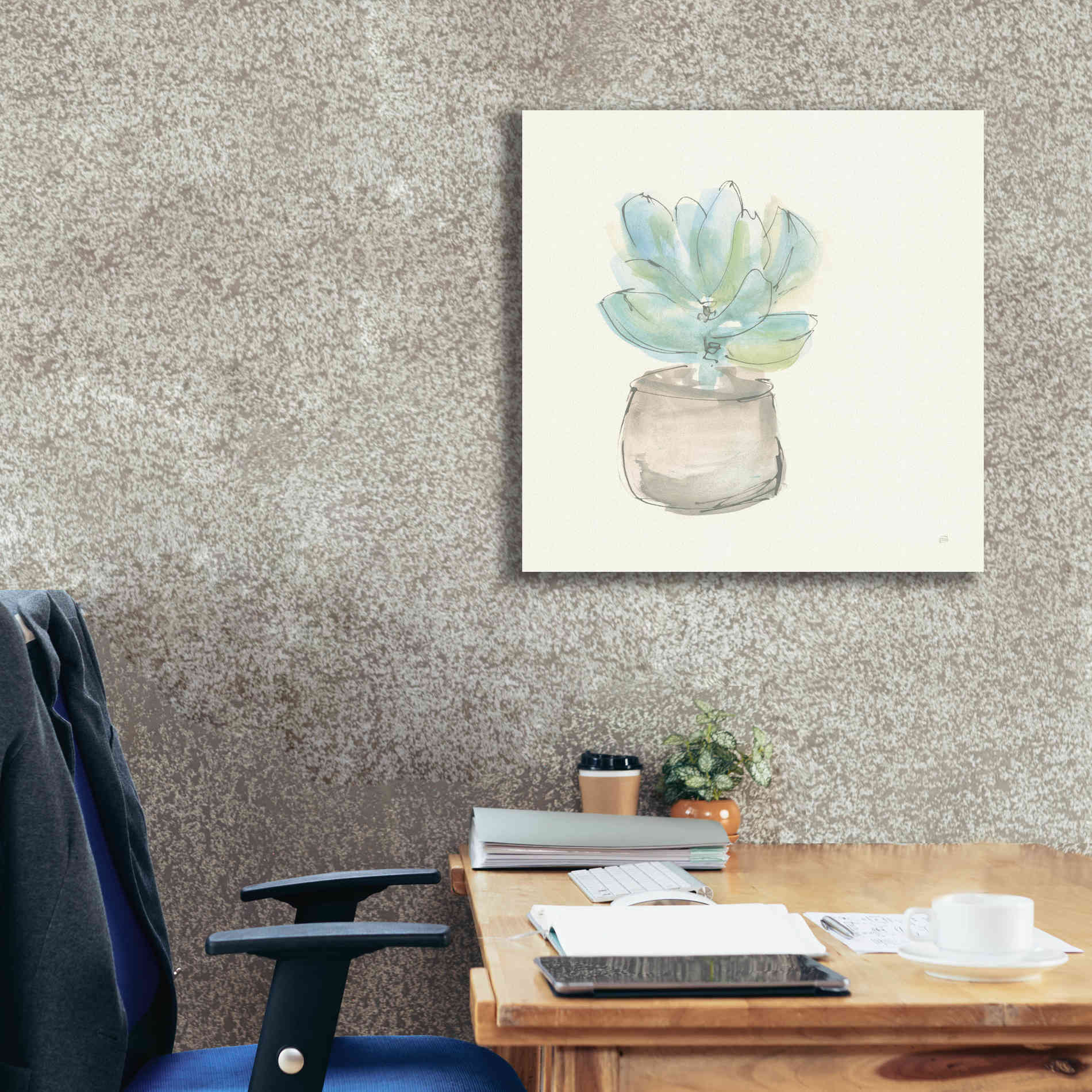 'Succulent I' by Chris Paschke, Giclee Canvas Wall Art,26 x 26