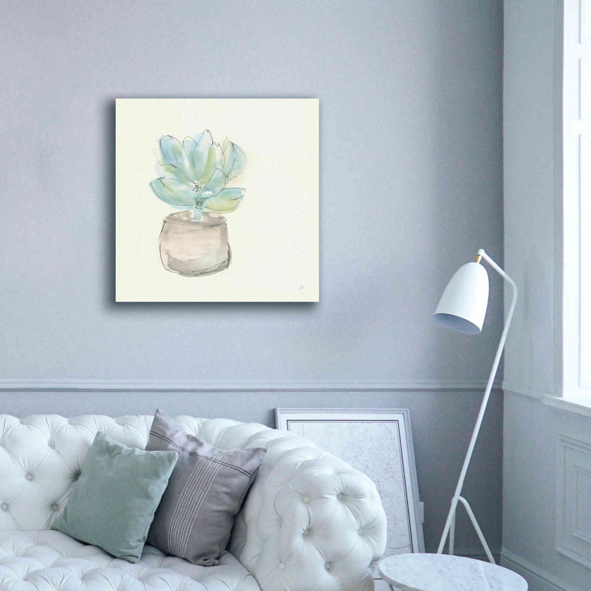 'Succulent I' by Chris Paschke, Giclee Canvas Wall Art,37 x 37