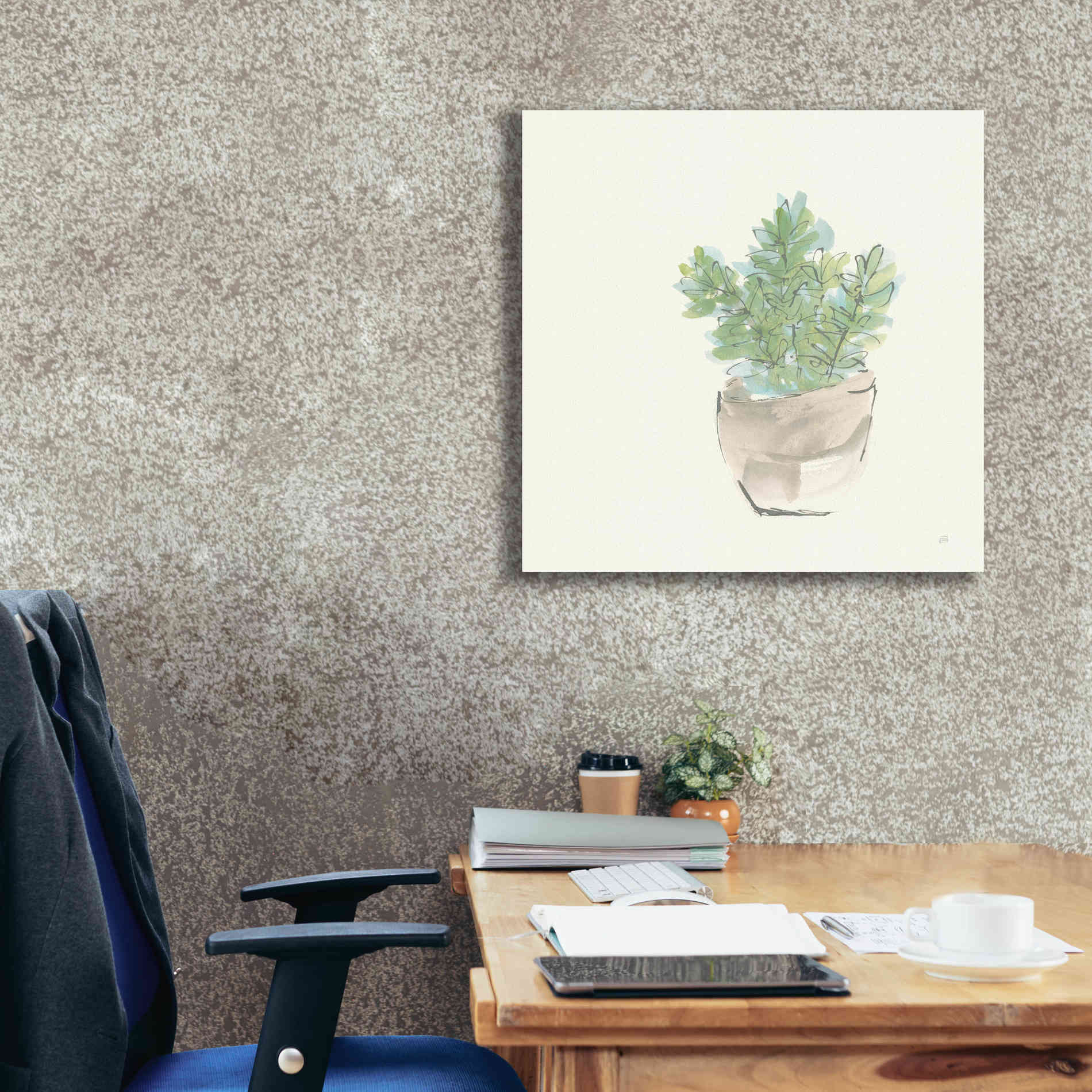 'Succulent II' by Chris Paschke, Giclee Canvas Wall Art,26 x 26