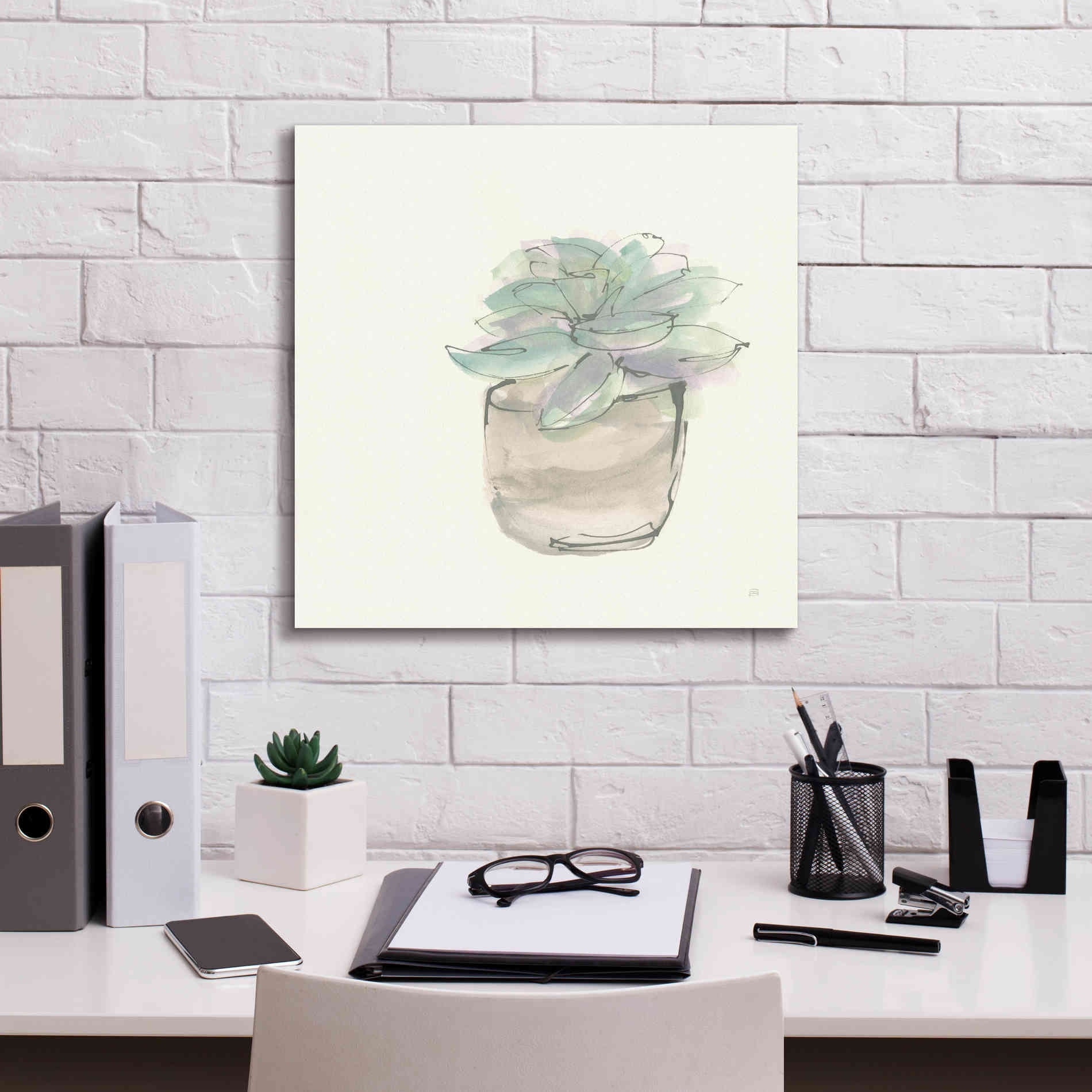 'Succulent IV' by Chris Paschke, Giclee Canvas Wall Art,18 x 18