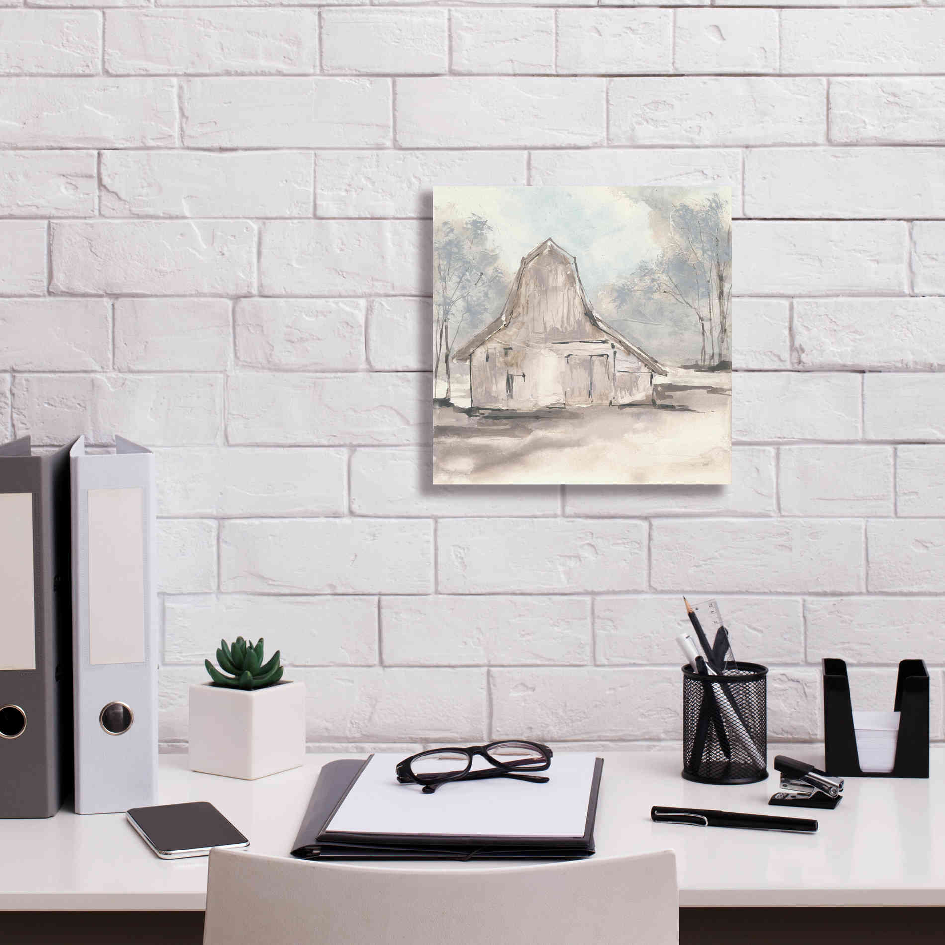 'Barn VI' by Chris Paschke, Giclee Canvas Wall Art,12 x 12