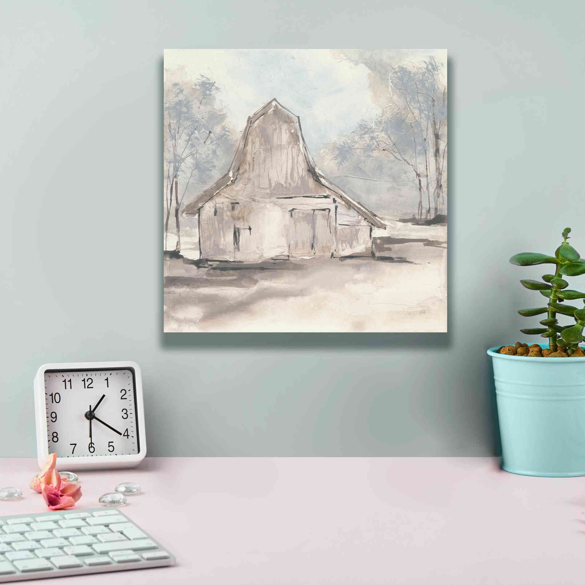 'Barn VI' by Chris Paschke, Giclee Canvas Wall Art,12 x 12