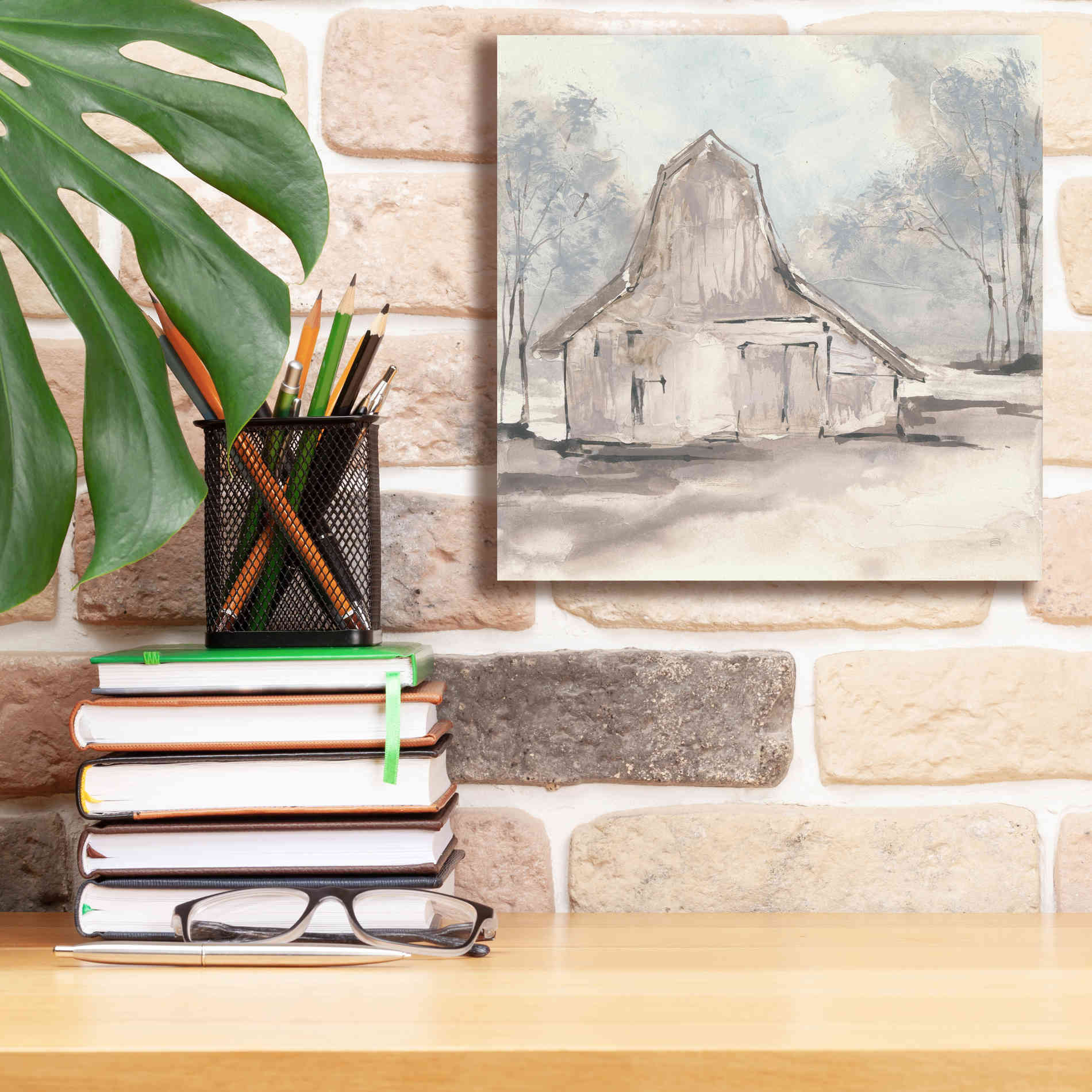 'Barn VI' by Chris Paschke, Giclee Canvas Wall Art,12 x 12