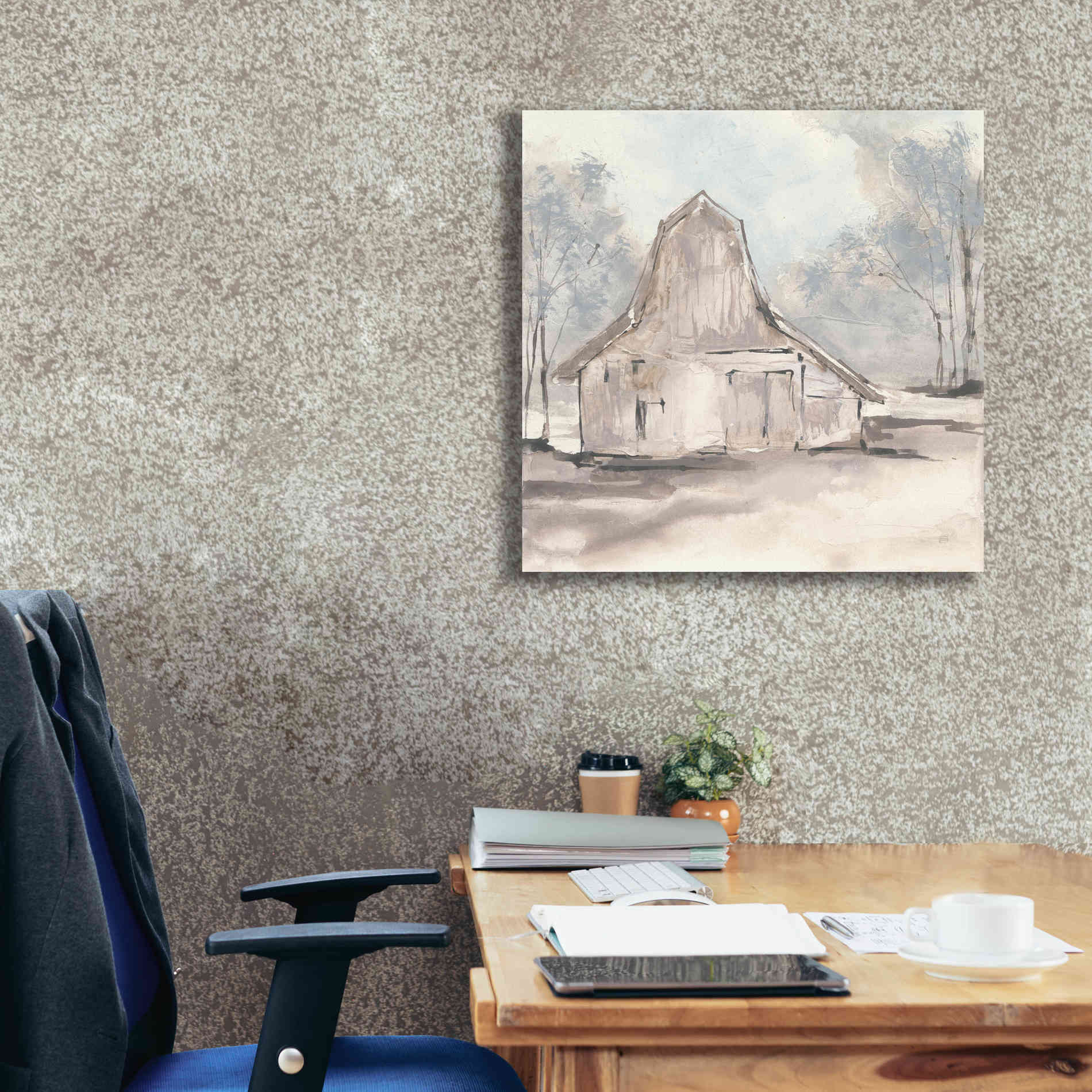 'Barn VI' by Chris Paschke, Giclee Canvas Wall Art,26 x 26