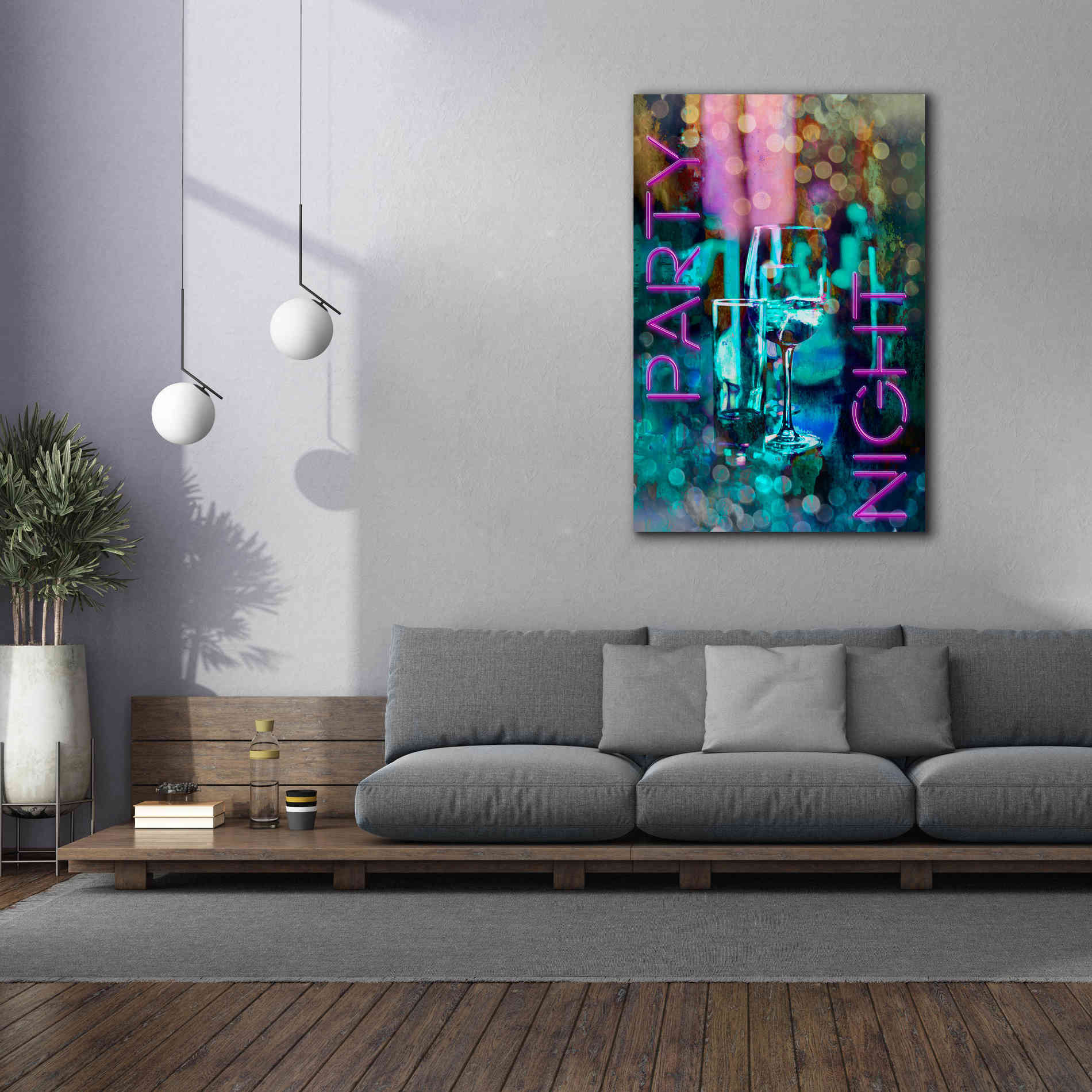 'Party Night' by Andrea Haase, Giclee Canvas Wall Art,40 x 60