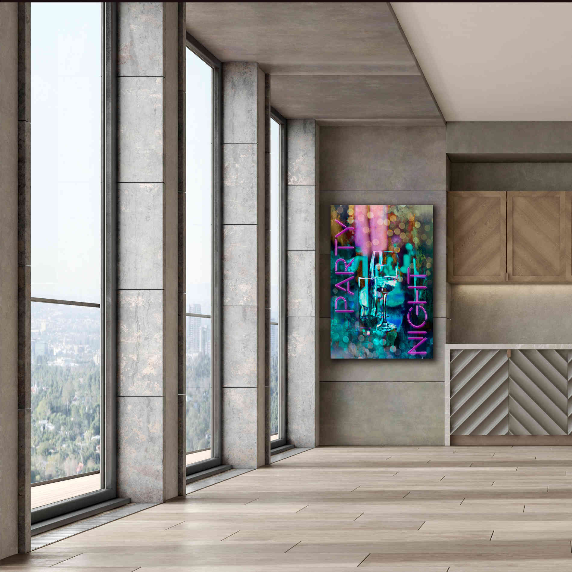 'Party Night' by Andrea Haase, Giclee Canvas Wall Art,40 x 60