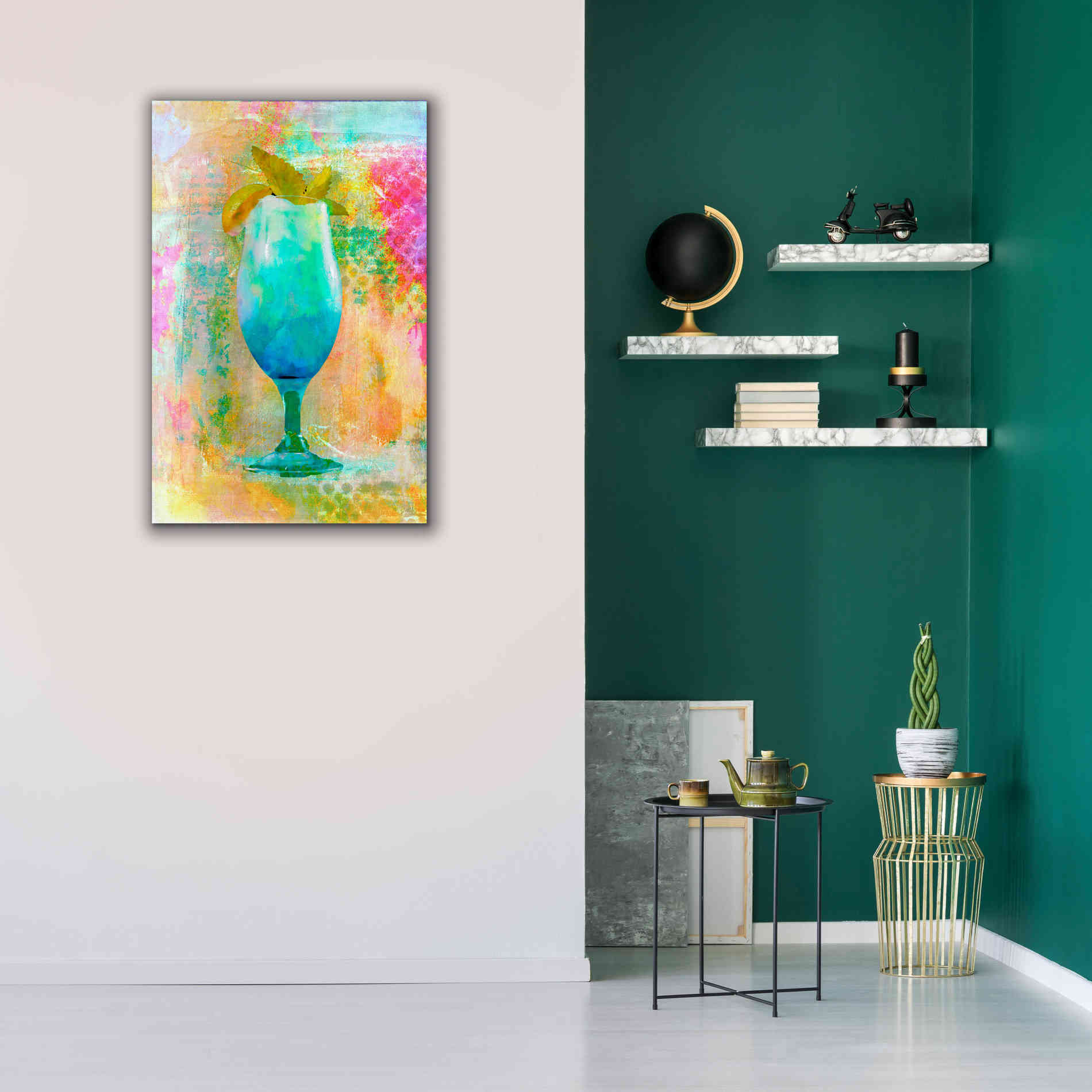 'Cocktail Night' by Andrea Haase, Giclee Canvas Wall Art,26 x 40
