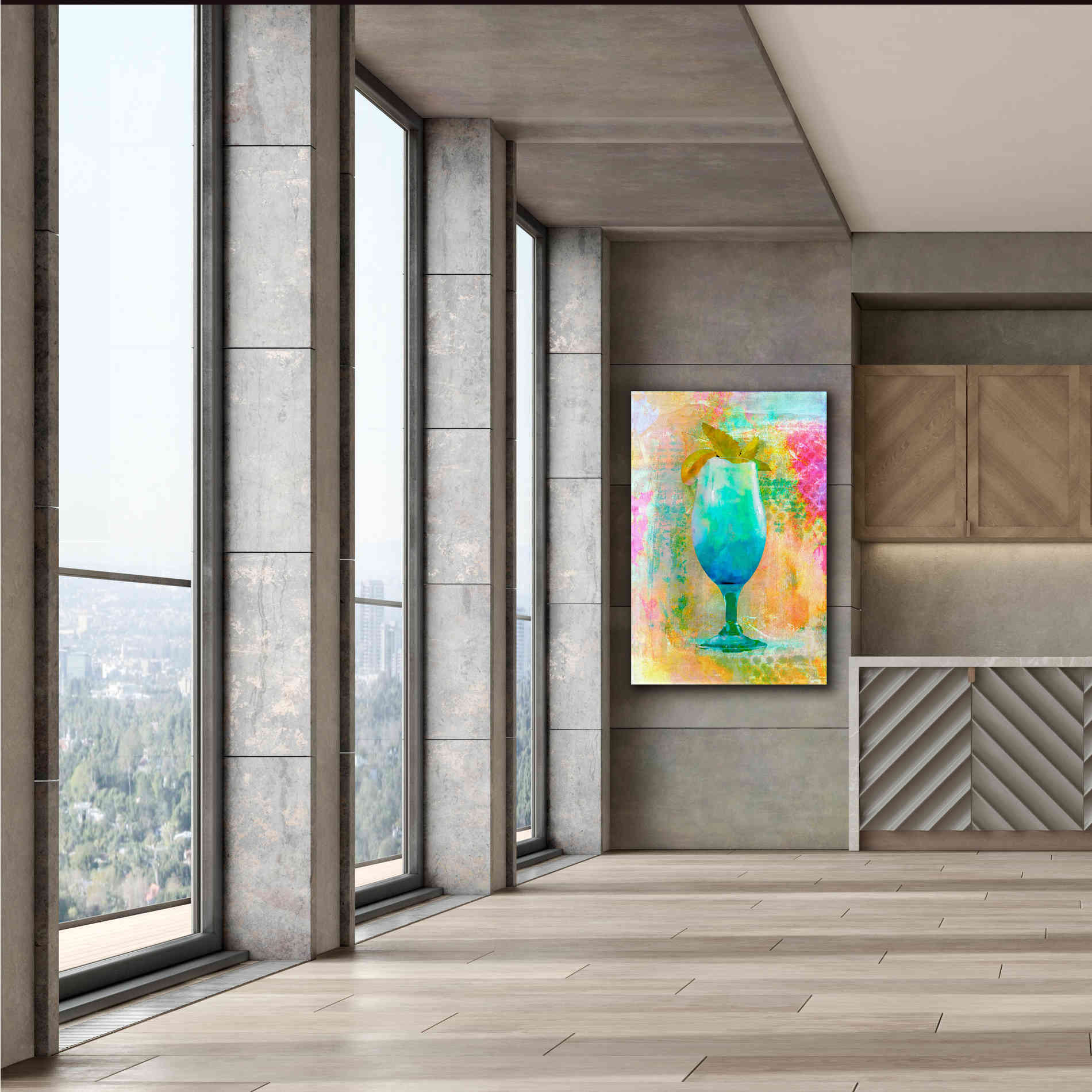 'Cocktail Night' by Andrea Haase, Giclee Canvas Wall Art,40 x 60