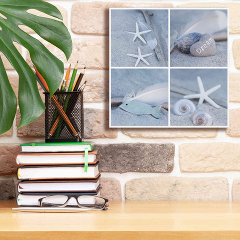 Image of 'Summer Beach Still Life Collage II' by Andrea Haase, Giclee Canvas Wall Art,12 x 12