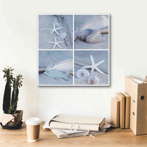 Image of 'Summer Beach Still Life Collage II' by Andrea Haase, Giclee Canvas Wall Art,18 x 18