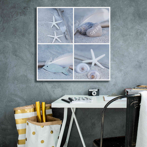 Image of 'Summer Beach Still Life Collage II' by Andrea Haase, Giclee Canvas Wall Art,26 x 26