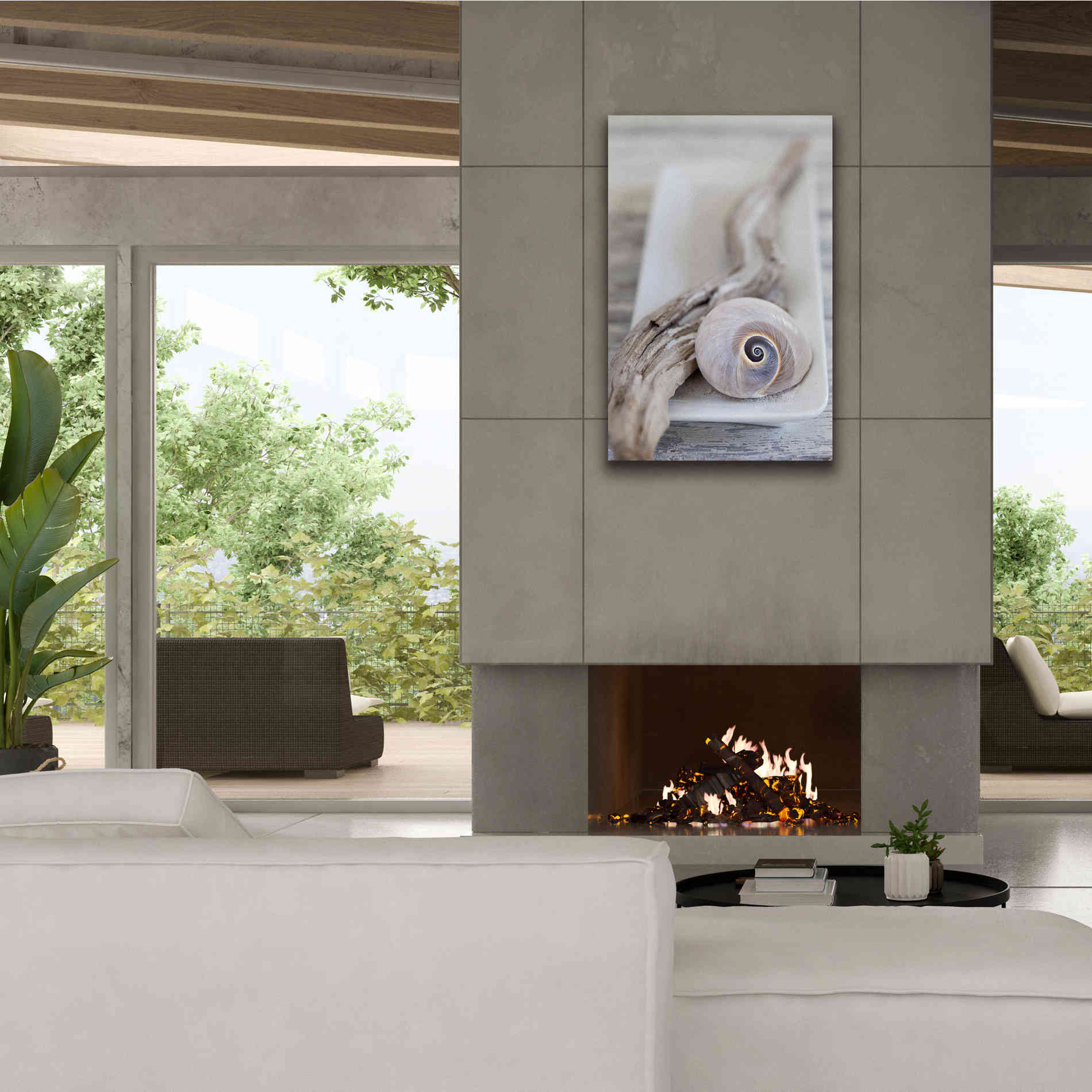 'Zen Style Beach Still' by Andrea Haase, Giclee Canvas Wall Art,26 x 40