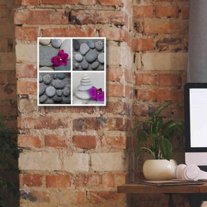 'Zen Orchid Collage' by Andrea Haase, Giclee Canvas Wall Art,12 x 12