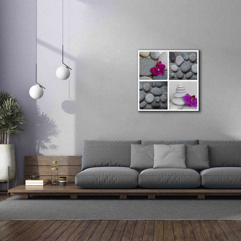 Image of 'Zen Orchid Collage' by Andrea Haase, Giclee Canvas Wall Art,37 x 37