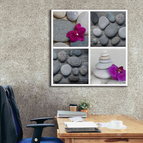 Image of 'Zen Orchid Collage' by Andrea Haase, Giclee Canvas Wall Art,37 x 37