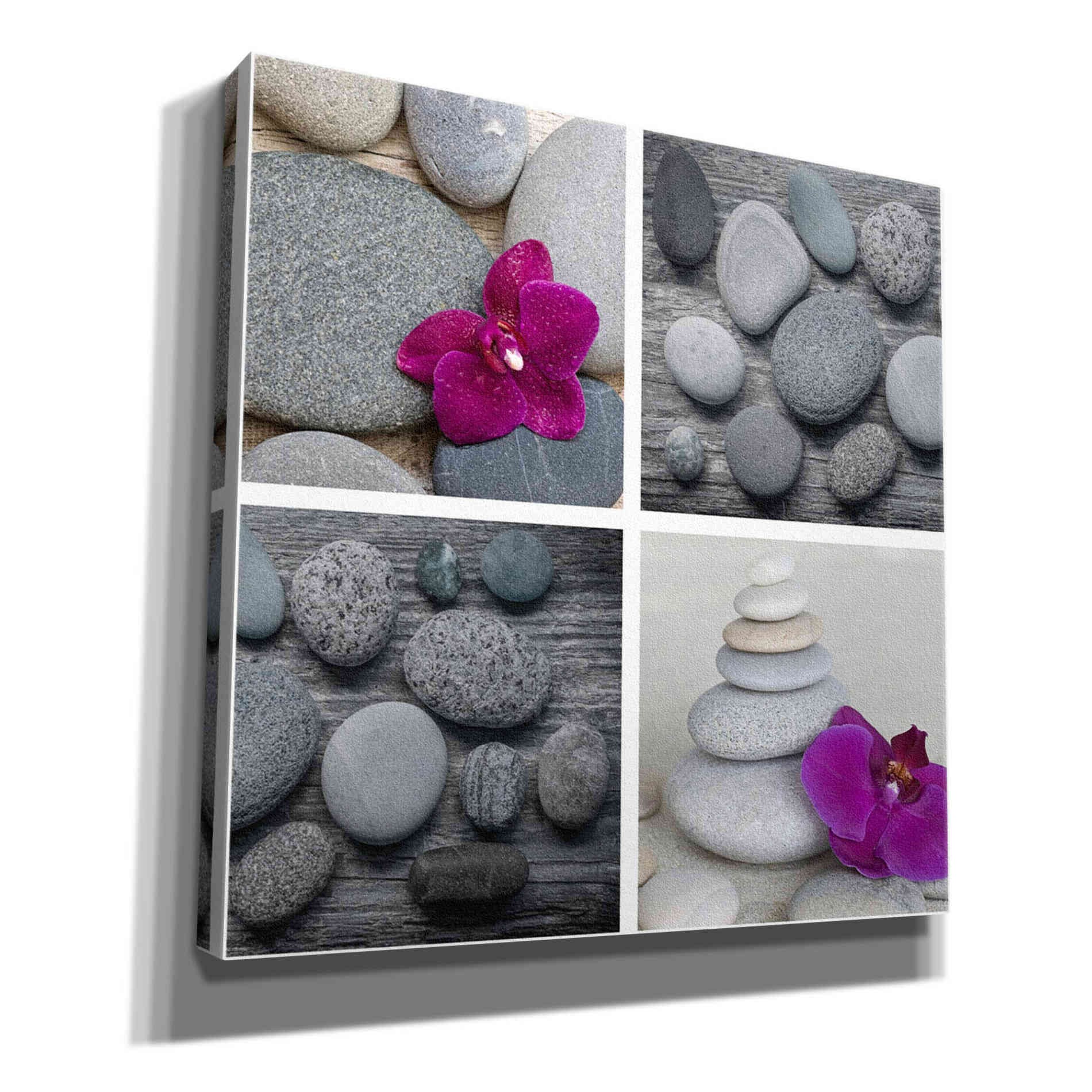 'Zen Orchid Collage' by Andrea Haase, Giclee Canvas Wall Art