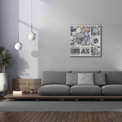 Image of 'Zen Pebble Relax Collage' by Andrea Haase, Giclee Canvas Wall Art,37 x 37