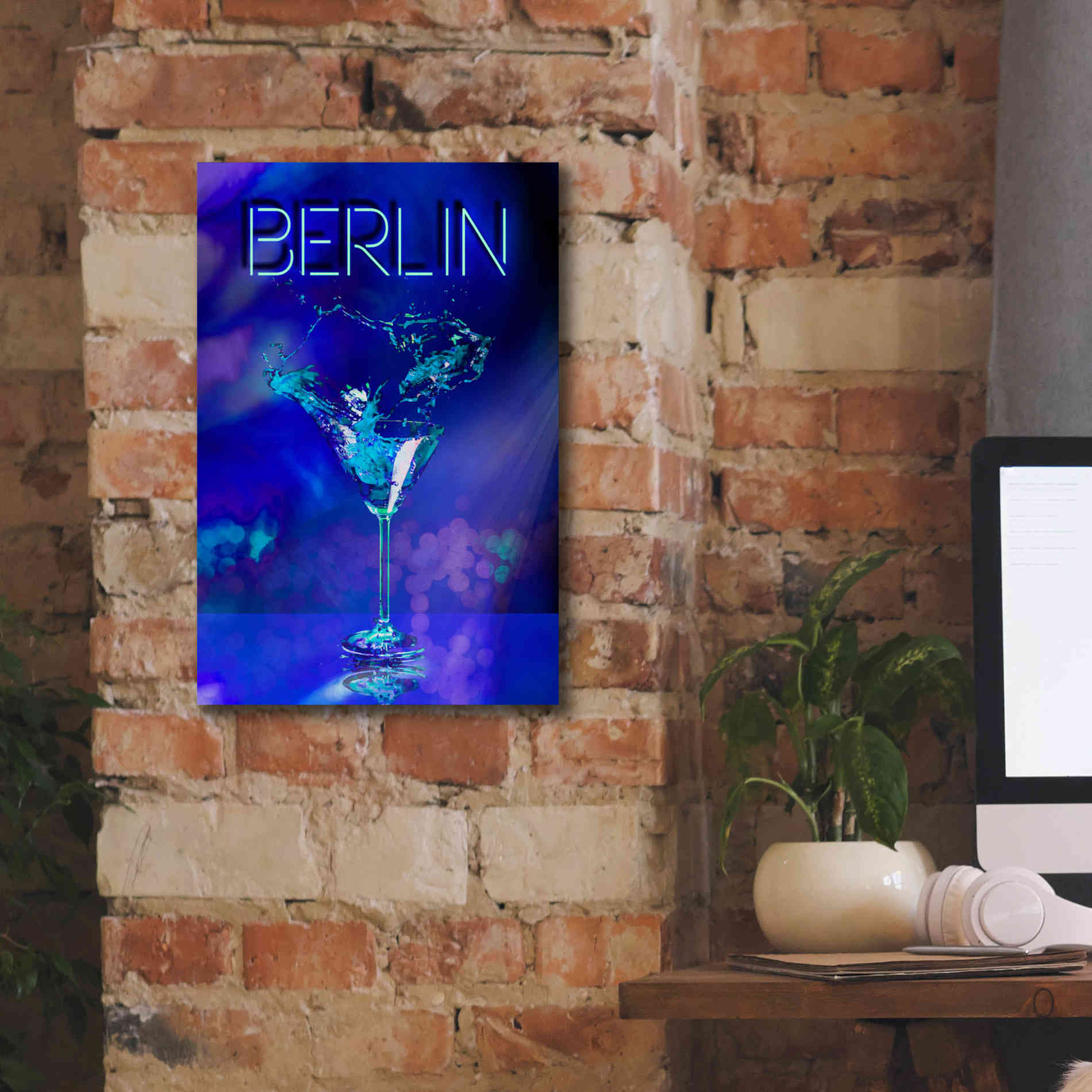 'Berlin Party Night' by Andrea Haase, Giclee Canvas Wall Art,12 x 18