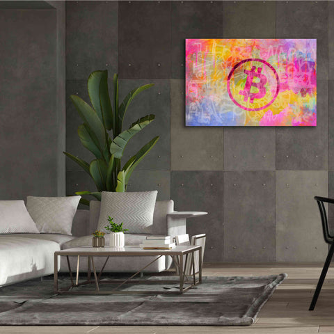 Image of 'Street Art Bitcoin' by Andrea Haase, Giclee Canvas Wall Art,60 x 40