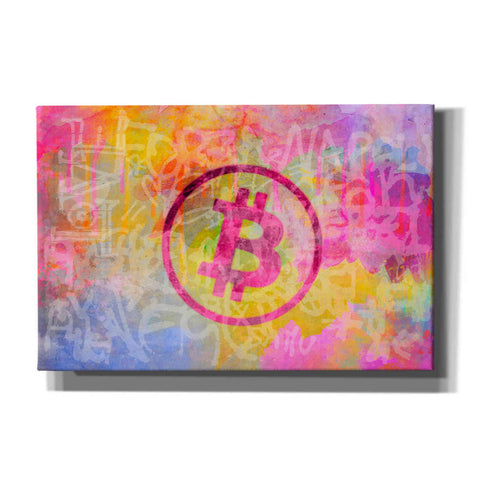 Image of 'Street Art Bitcoin' by Andrea Haase, Giclee Canvas Wall Art