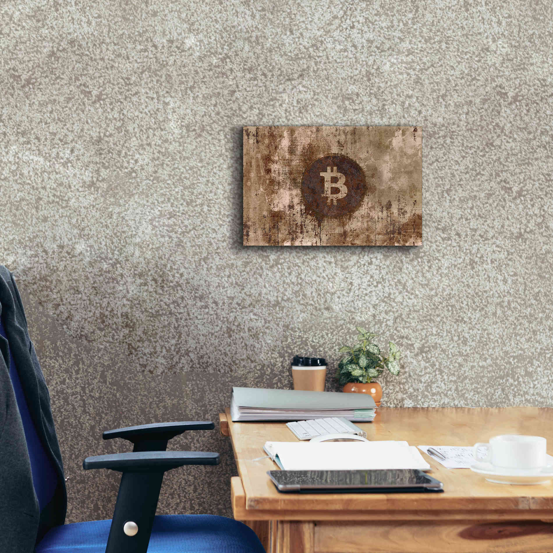 'Crypto Corrosion' by Andrea Haase, Giclee Canvas Wall Art,18 x 12