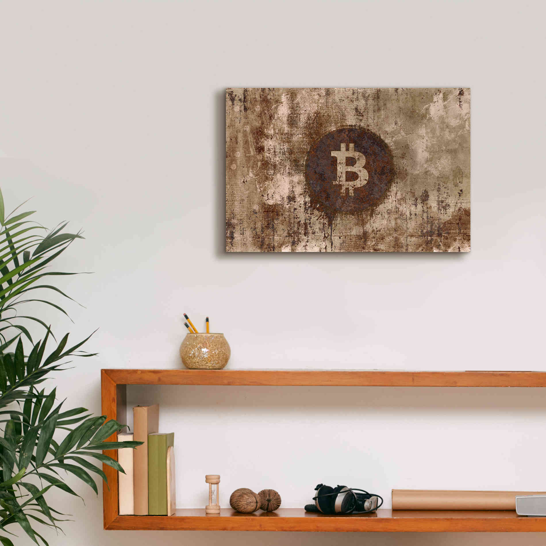 'Crypto Corrosion' by Andrea Haase, Giclee Canvas Wall Art,18 x 12