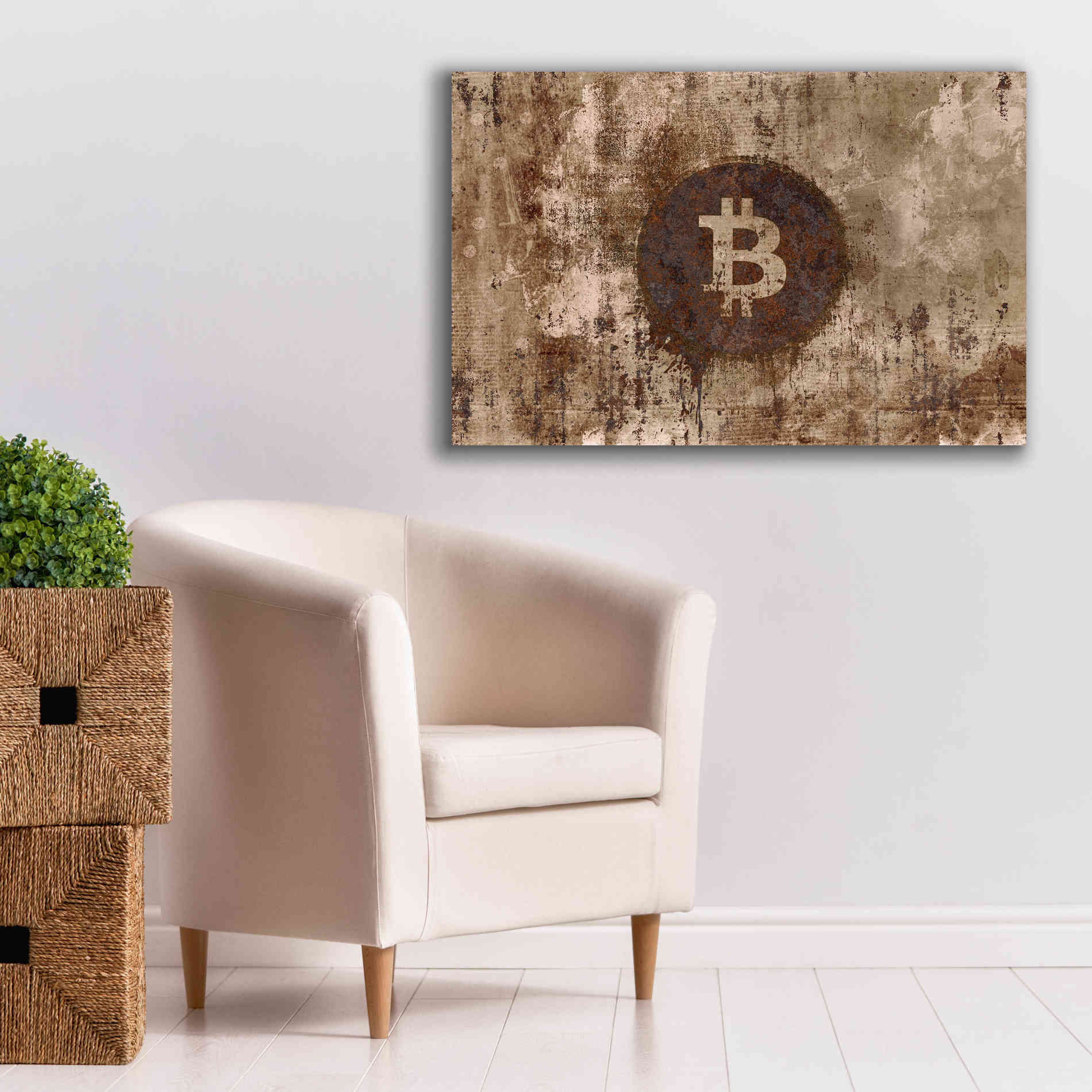 'Crypto Corrosion' by Andrea Haase, Giclee Canvas Wall Art,40 x 26