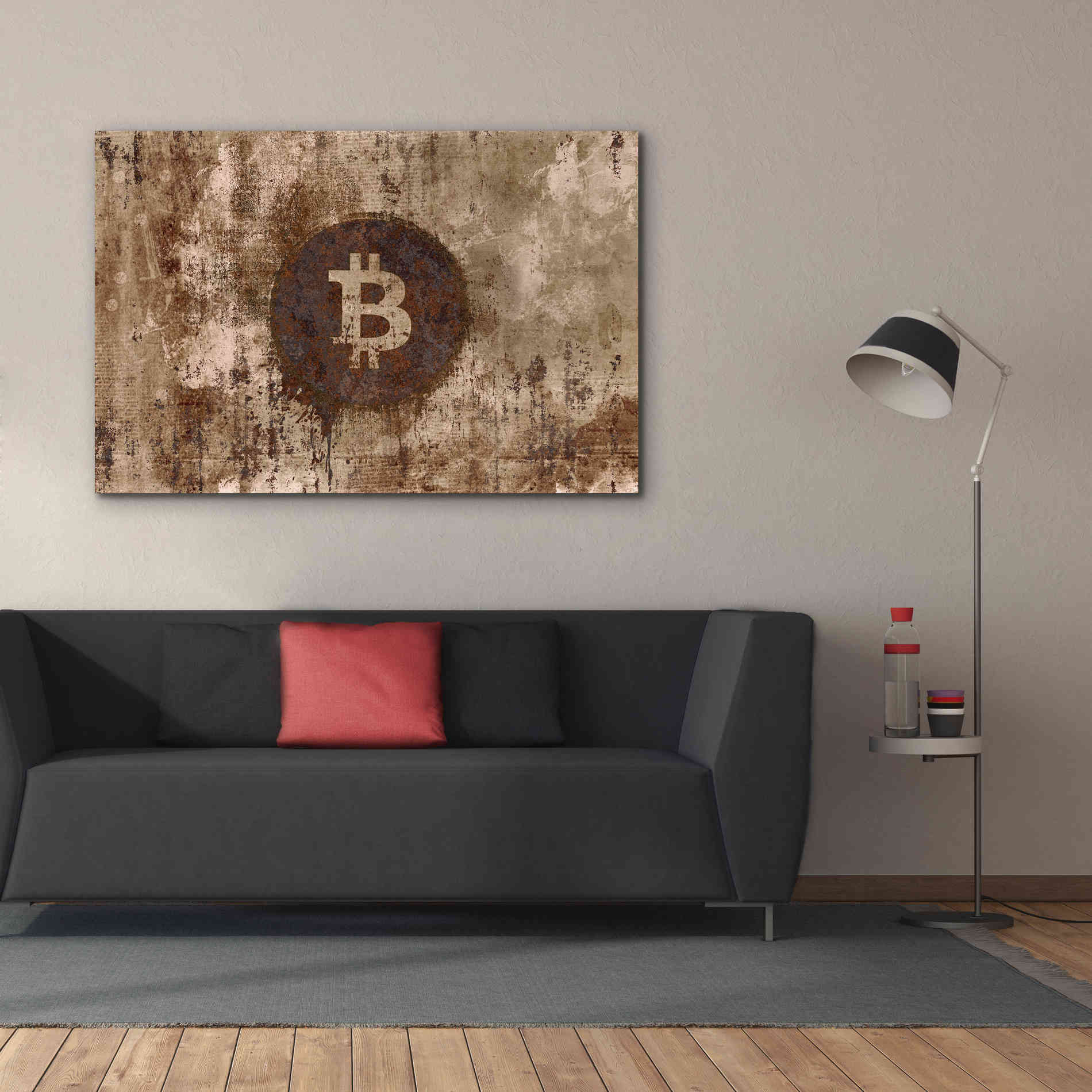 'Crypto Corrosion' by Andrea Haase, Giclee Canvas Wall Art,60 x 40