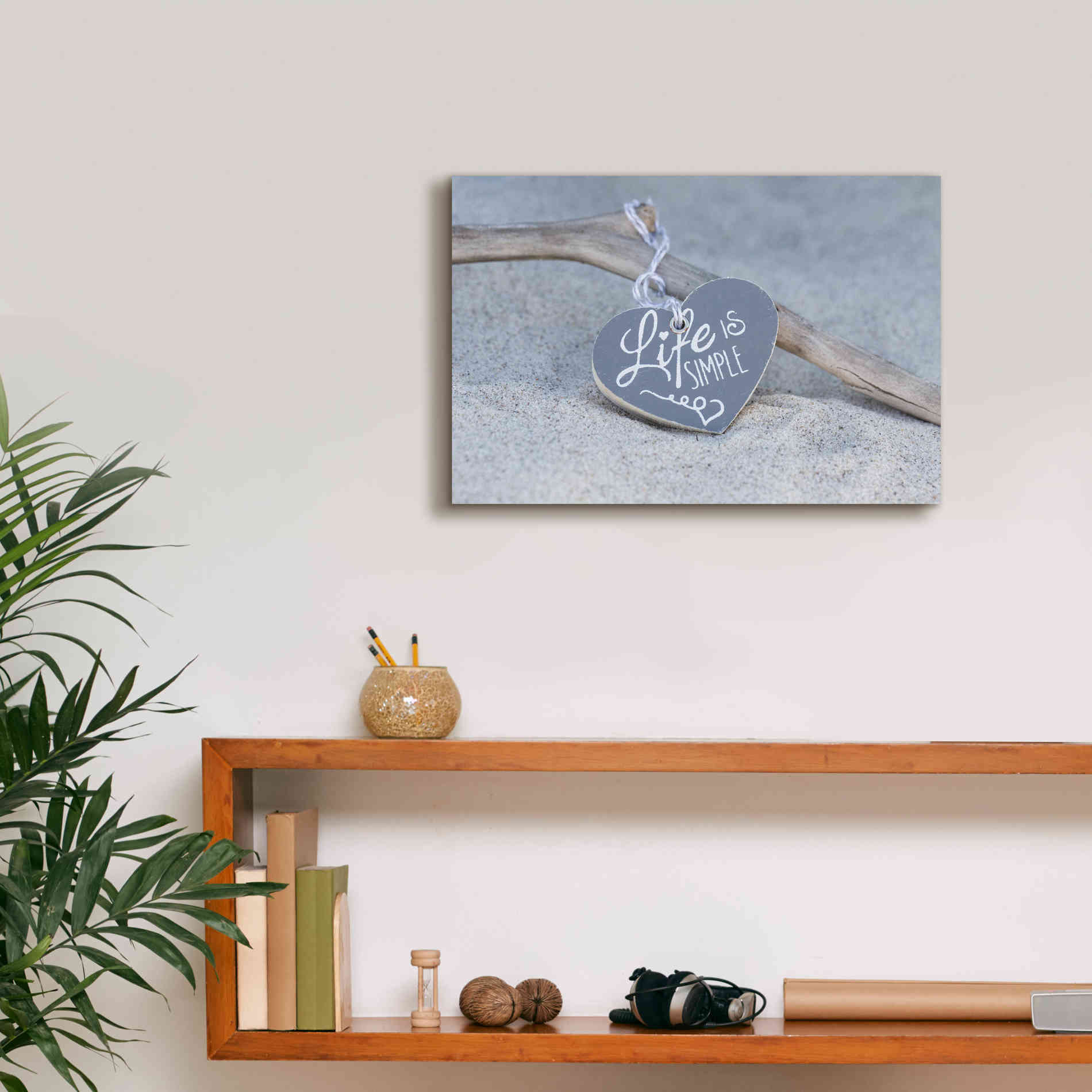 'Life Is Simple Still' by Andrea Haase, Giclee Canvas Wall Art,18 x 12