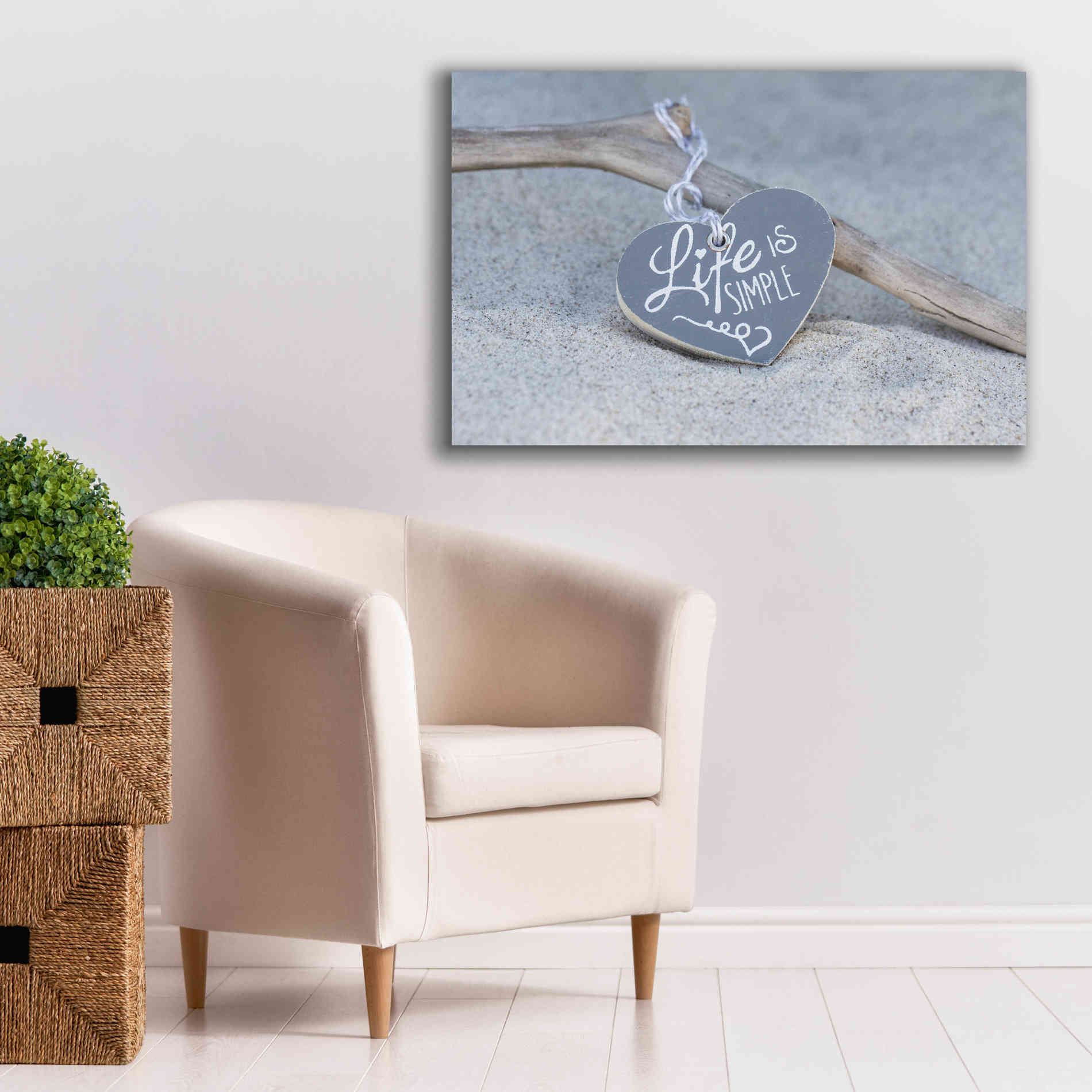 'Life Is Simple Still' by Andrea Haase, Giclee Canvas Wall Art,40 x 26