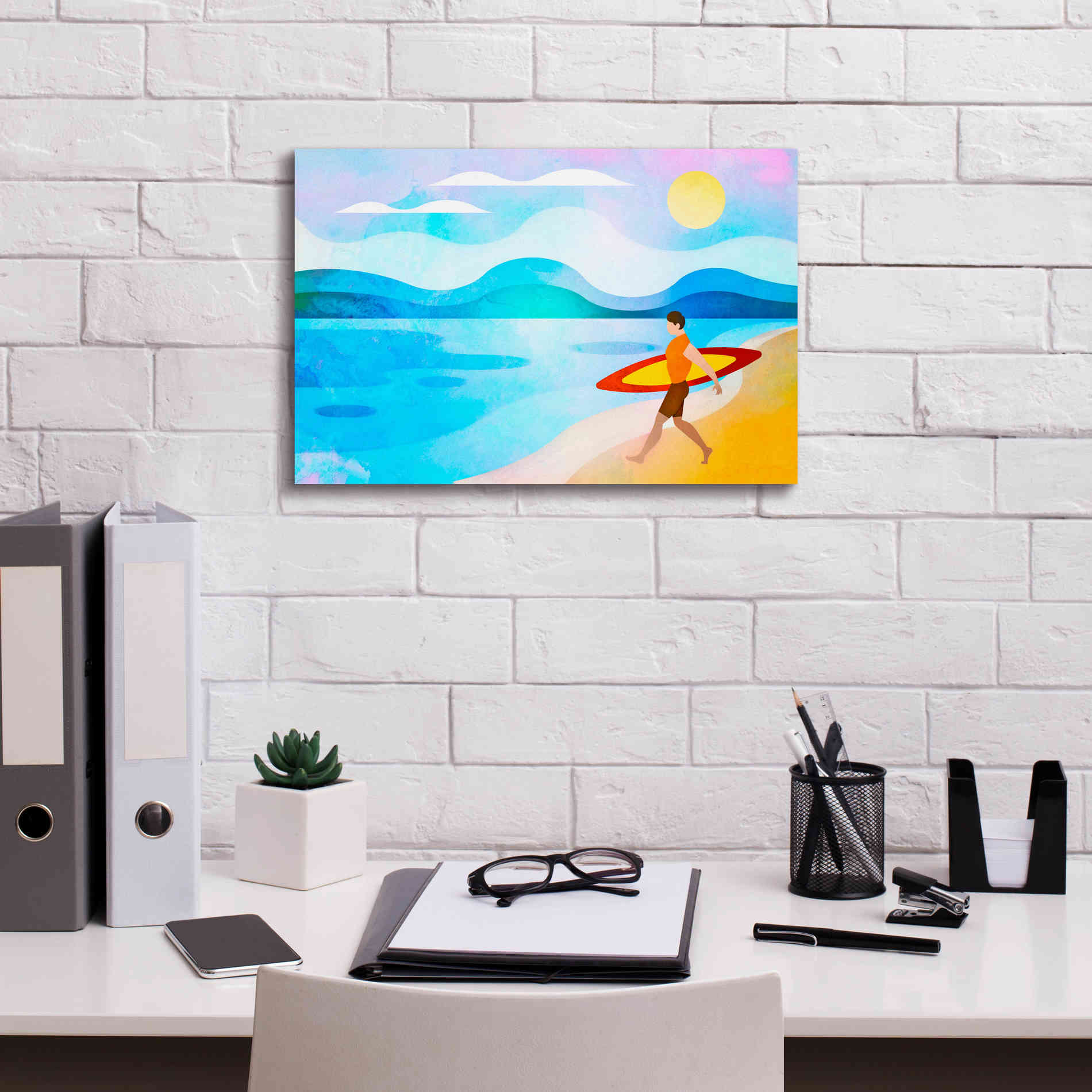 'Surfers Paradise' by Andrea Haase, Giclee Canvas Wall Art,18 x 12