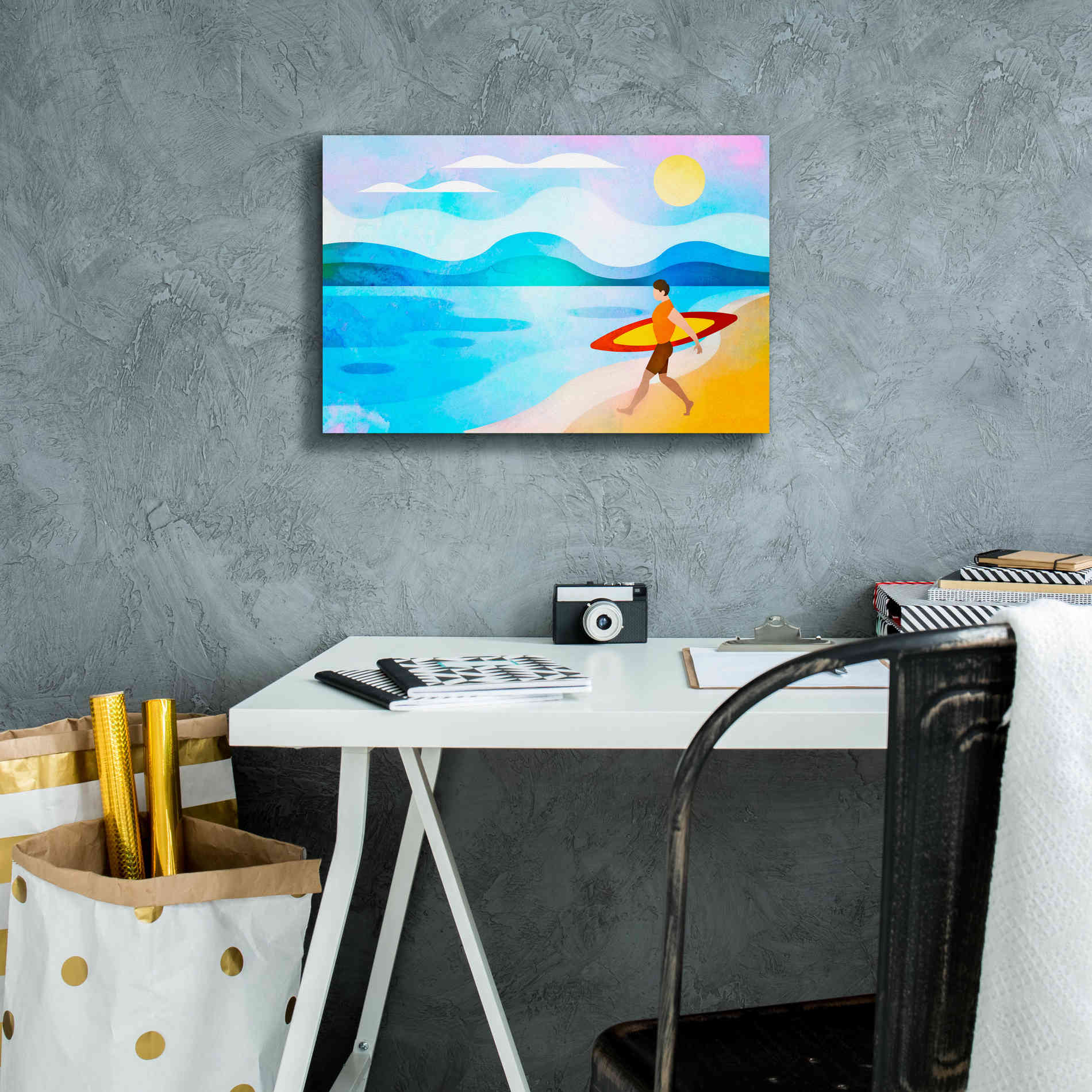 'Surfers Paradise' by Andrea Haase, Giclee Canvas Wall Art,18 x 12
