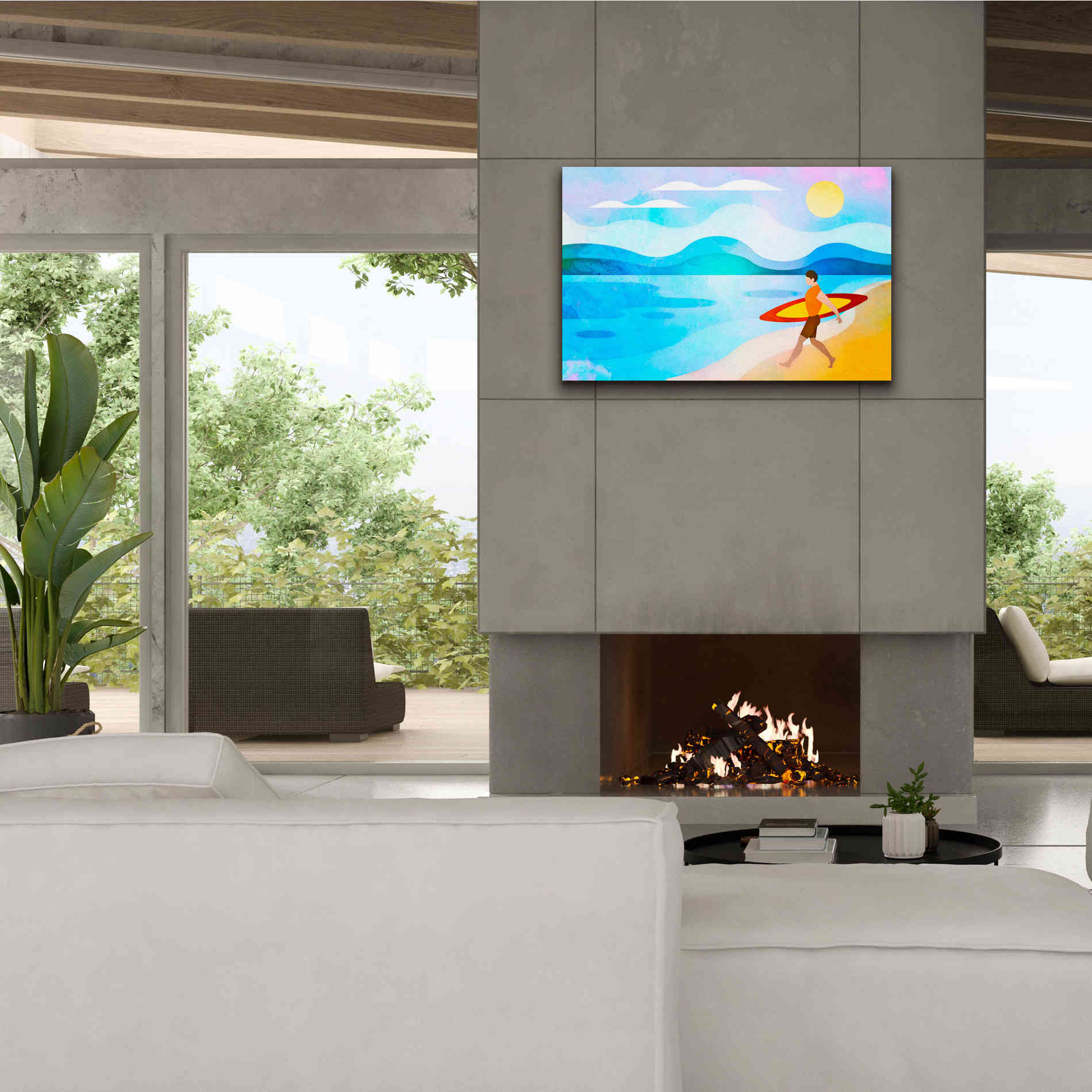 'Surfers Paradise' by Andrea Haase, Giclee Canvas Wall Art,40 x 26