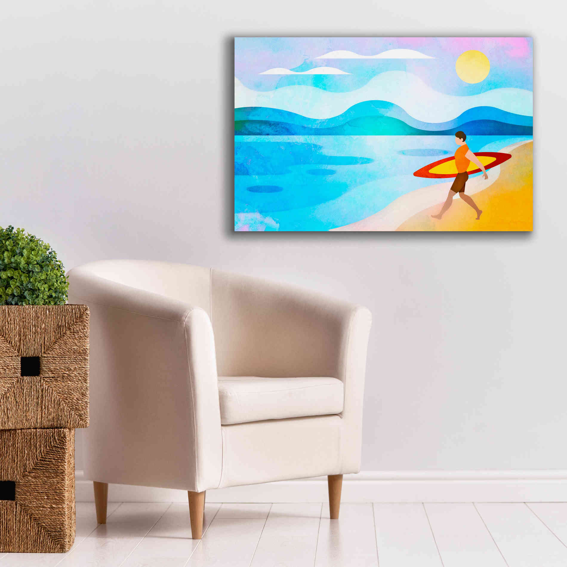 'Surfers Paradise' by Andrea Haase, Giclee Canvas Wall Art,40 x 26