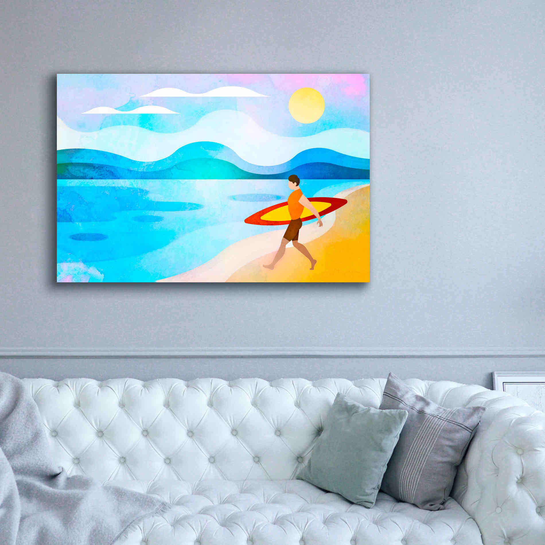 'Surfers Paradise' by Andrea Haase, Giclee Canvas Wall Art,60 x 40