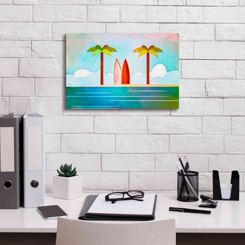 Image of 'Tropical Island' by Andrea Haase, Giclee Canvas Wall Art,18 x 12