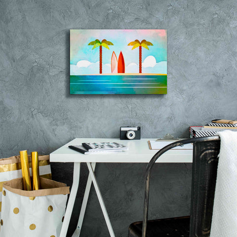 Image of 'Tropical Island' by Andrea Haase, Giclee Canvas Wall Art,18 x 12