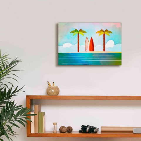 Image of 'Tropical Island' by Andrea Haase, Giclee Canvas Wall Art,18 x 12