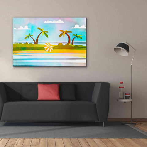 Image of 'Tropical Beach Day' by Andrea Haase, Giclee Canvas Wall Art,60 x 40