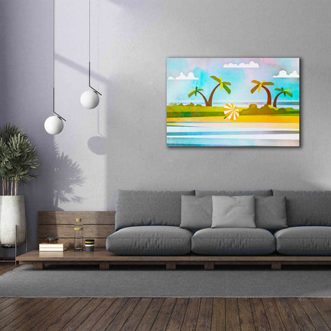 Image of 'Tropical Beach Day' by Andrea Haase, Giclee Canvas Wall Art,60 x 40