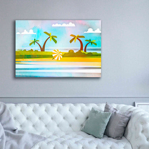 Image of 'Tropical Beach Day' by Andrea Haase, Giclee Canvas Wall Art,60 x 40